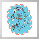 funny food chain vector graphic posters