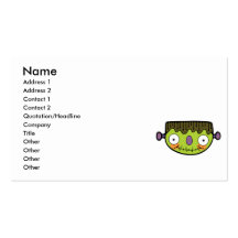 funny frankenstein business card template