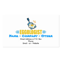 Funny Fried Egg Business Card Template