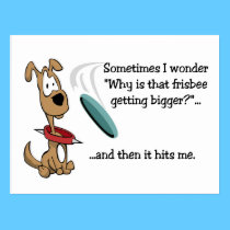Funny Frisbee Postcard postcards