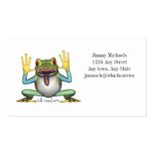 Funny Frog Business card