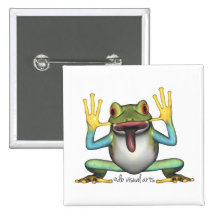 Funny Frog Button