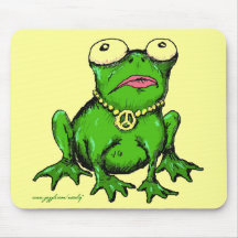 Funny frog mousepad
