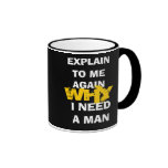 Funny Gag Explain Why Coffee Mug
