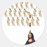 Funny Gamer Round Sticker