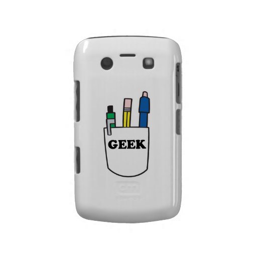 funny GEEK pocket protector graphic Blackberry Bold Case