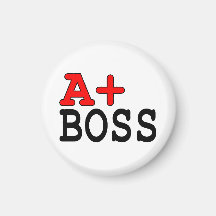 Funny Gifts for Bosses : A+ Boss Fridge Magnets