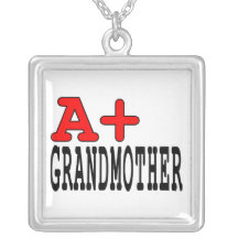 Funny Gifts for Grandmothers : A+ Grandmother Personalized Necklace