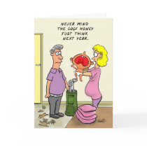 Funny Golf Birthday Card