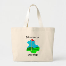 Funny golf canvas bag