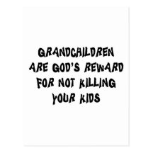 Funny Grandparents Gift Post Card