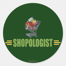 Funny Grocery Shopping Sticker