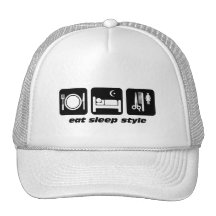 Funny hair stylist hat