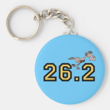 Funny horse marathon key chain