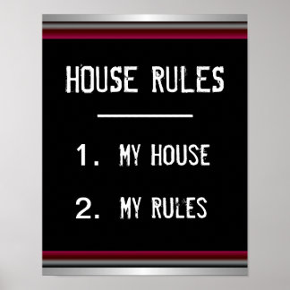 House Rules Posters 