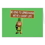 Funny Irish slogan Irish leprechaun Greeting Cards
