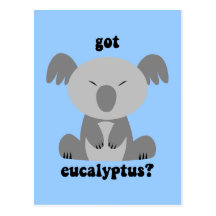 Funny Koala Bear Post Card