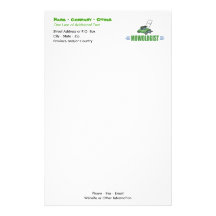 Funny Lawn Mowing Custom Stationery
