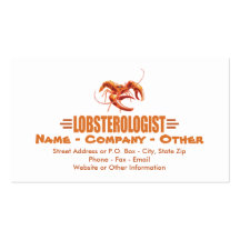 Funny Lobster Business Card Template