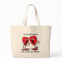 Funny love canvas bags