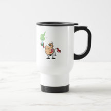Funny Mad Scientist Holding Green Potion Coffee Mugs