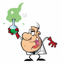 Funny Mad Scientist Holding Green Potion Photo Cut Out