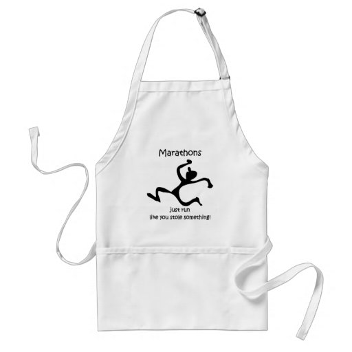 Funny marathon apron