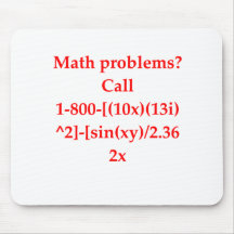 funny math joke mousemat