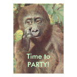 Funny Meh Gorilla Party Invitations