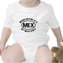 Funny Mexican Made In The USA Baby Bodysuit