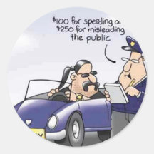 Funny Midlife Crisis Round Stickers