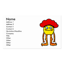 funny monster business cards