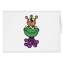 funny monster greeting cards