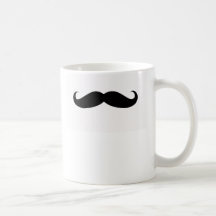 funny moustache mug