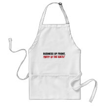 Funny Mullet Qoute, Business and Party Aprons