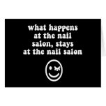Funny nail salon cards