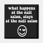Funny nail salon magnets