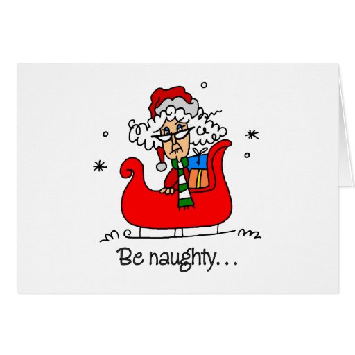 Funny Naughty Christmas Card Zazzle