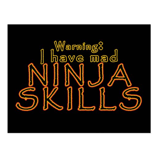 Funny Ninja Joke Postcards