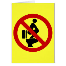 Funny NO Feet on the Seat ⚠ Thai Sign ⚠ Card