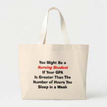 Funny Nursing Student Gifts Canvas Bags