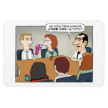 Funny Office Sock Puppet Magnet