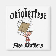 Funny Oktoberfest Drinking Refrigerator Magnet