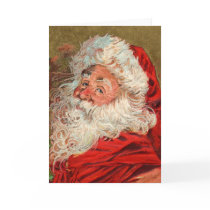Funny Old Fashion Santa Christmas Card