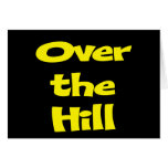 Funny Over The Hill Birthday Invitations Cards