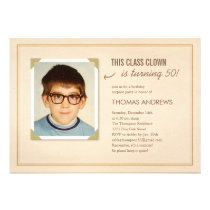 Funny Photo Surprise Birthday Party Invitations invitations