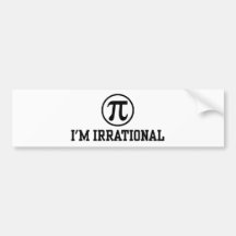Funny Pi Bumper Stickers