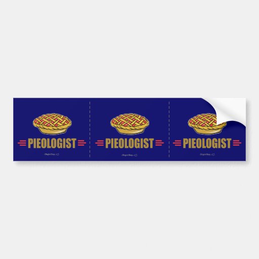 Funny Pie Bumper Sticker