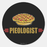 Funny Pie Round Stickers