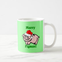 Funny pig Christmas Mug